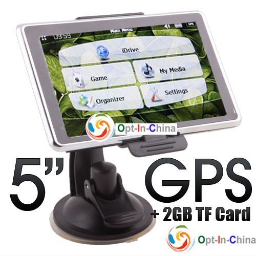 Тонкий 5» GPS навигатор MP3, MP4-плеер, 2Гб карта - фото 1 - id-p14453