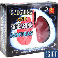 Подарок-прикол - пепельница кашляющая, coughing and screaming ashtray - 2 вида