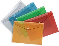 Папка - конверт на кнопке А4, цветная