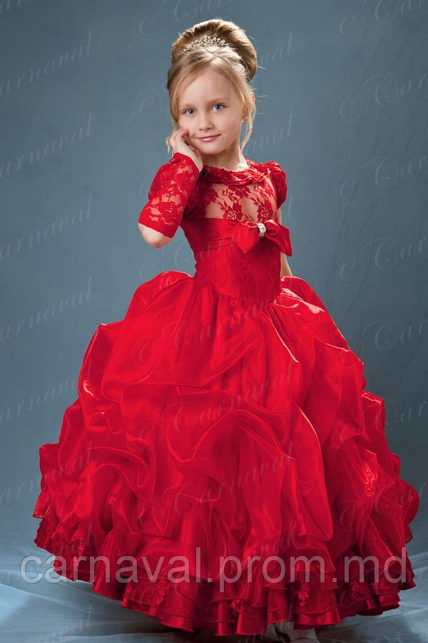 Детское платье Rosita сливки красное - фото 1 - id-p2467995