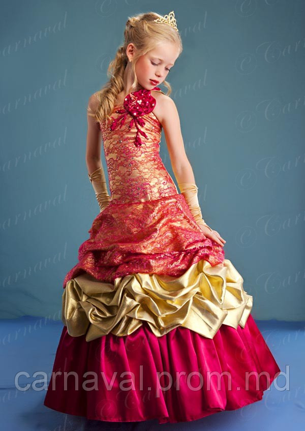 Детское платье для девочки Royal малиновое - фото 1 - id-p2467998
