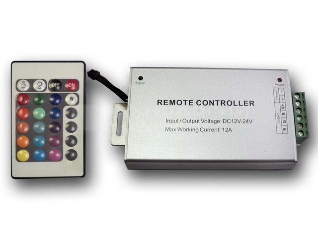 RGB-контроллер с RF-пультом. 12V-180W (24 кнопки) ВА1104100003 (2247) - фото 1 - id-p16985