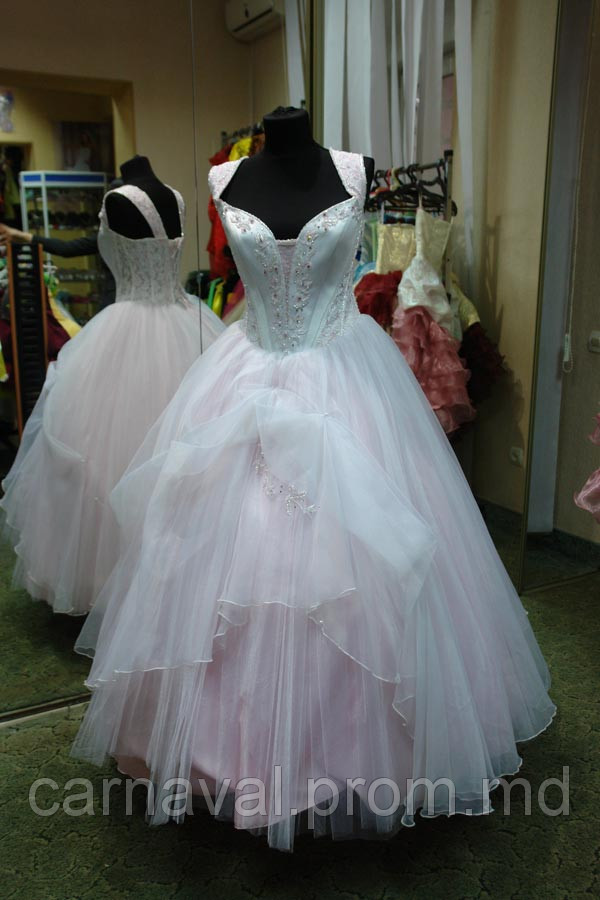 Карнавальный костюм Бело-розовая Диана принцесса - фото 1 - id-p2523624