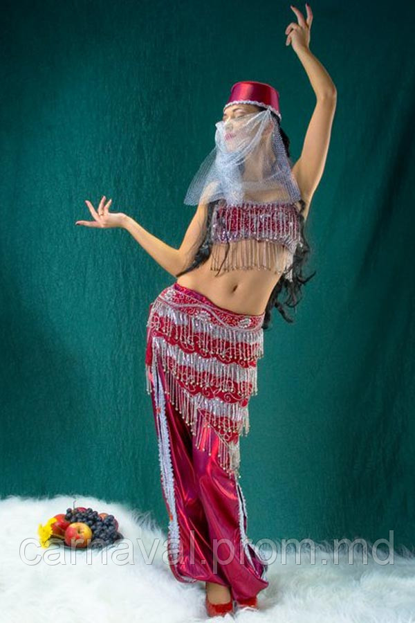 Карнавальный костюм Восточная красавица бордовая - фото 1 - id-p2523629