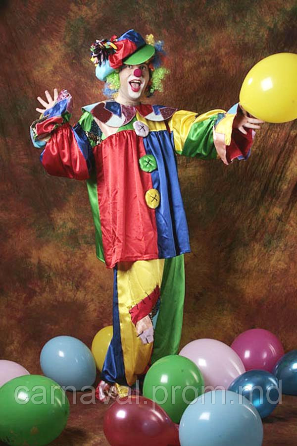 Карнавальный костюм Клоун бархат - фото 1 - id-p2523651