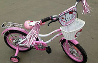 Велосипед Hello Kitty 12" черные колеса