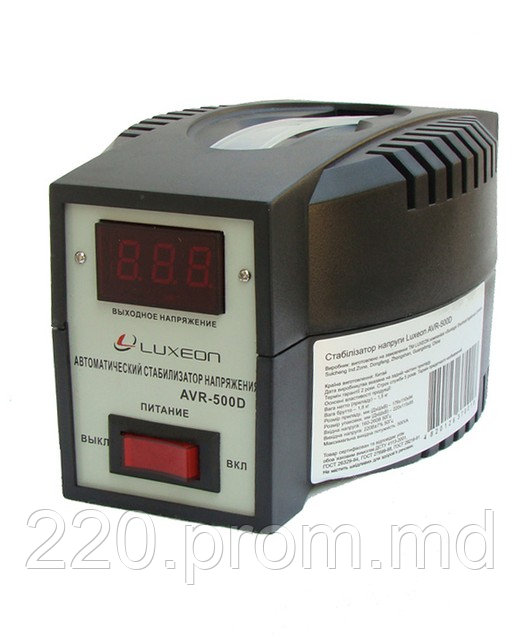 Стабилизатор напряжения LUXEON AVR-500D 500Вт - фото 1 - id-p217151