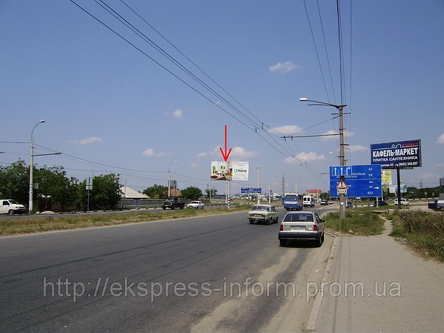 Бигборды Симферополь, Евпаторийское шоссе, выезд из города, ВИ-09 - фото 1 - id-p217335