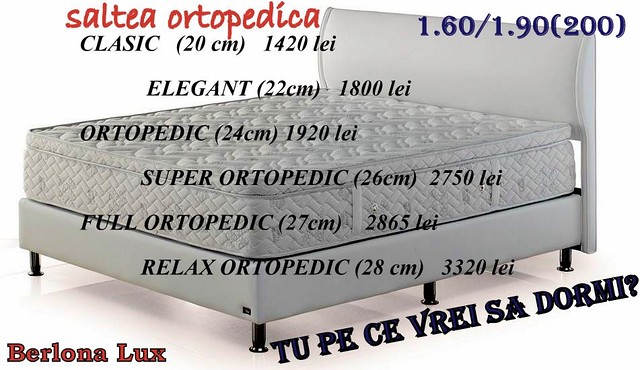 Saltele ortopedice 1.60/1.90 si 1.60/200! oferta speciala! - фото 1 - id-p217673