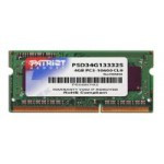 Модуль памяти SODIMM DDR3-1333 Patriot Memory 4 Gb PC-10600 - фото 1 - id-p2588209