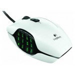 Logitech G600 MMO Gaming Mouse White 910-002872