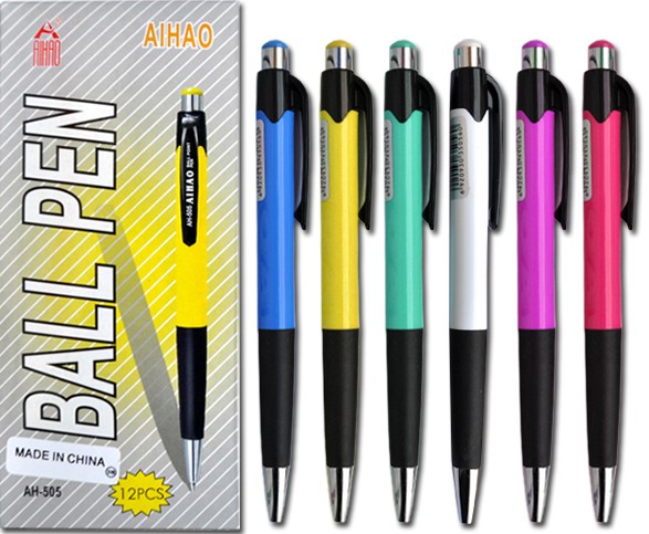 Ручка шариковая автоматическая Aihao 505, синяя - фото 1 - id-p223720