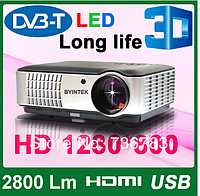Домашний кинотеатр 1280x800 мультимедийных ПК DVBT 1080P HD 3D-видео HDMI USB LED LCD проектор