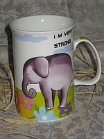 Чашка фарфоровая детская "Слон"