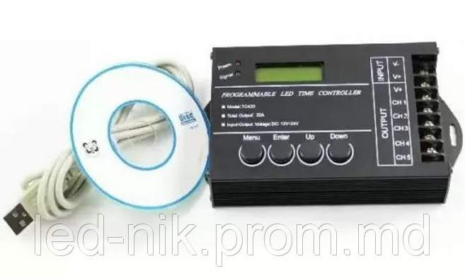 Программируемый USB led time controller DC12-24V - фото 1 - id-p2767443