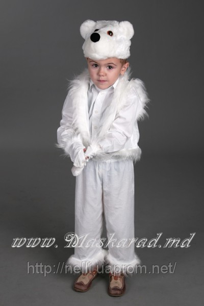 Карнавальный костюм «Белый медвежонок» - фото 1 - id-p2786353