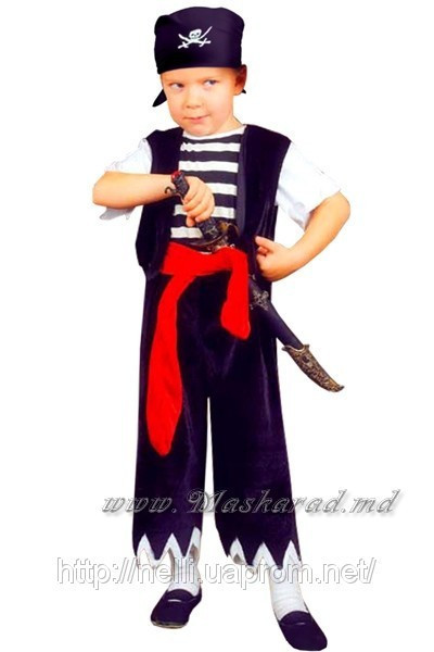 Карнавальный костюм "Пиратик" с банданой - фото 1 - id-p2786378
