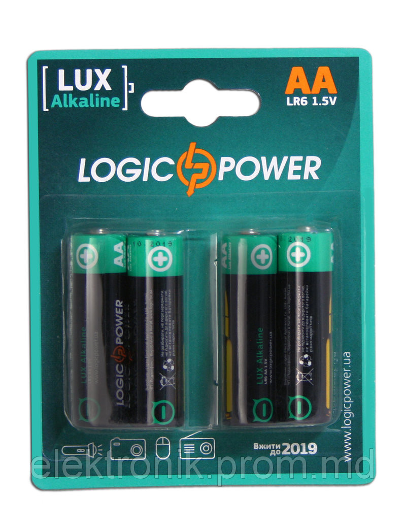 Батарейки Logicpower Alkaline AA LR6 - фото 1 - id-p2804439