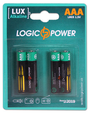 Батарейки Logicpower Alkaline AAA LR03 - фото 1 - id-p2804441