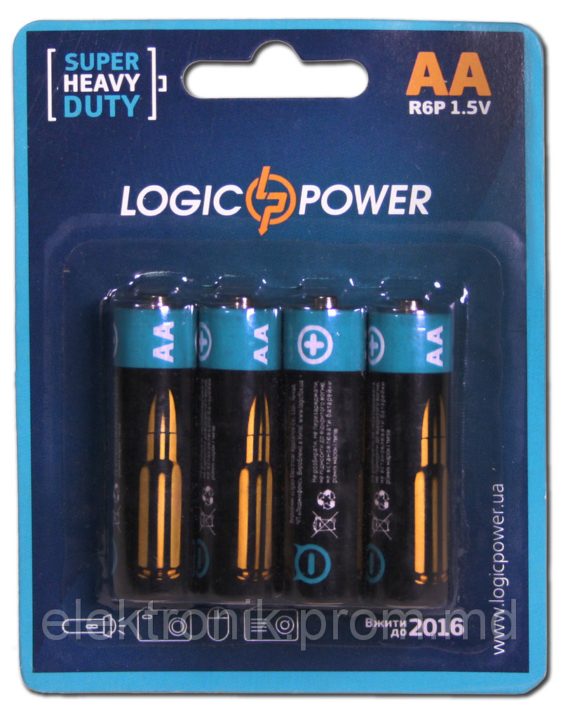 Батарейки Logicpower Super heavy duty R6P - фото 1 - id-p2804442