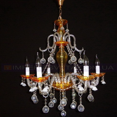 Люстра со свечами хрустальная IMPERIA шестиламповая MMD-401365 - фото 1 - id-p2835337
