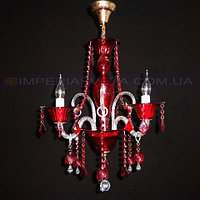 Люстра со свечами хрустальная IMPERIA трехламповая MMD-430460