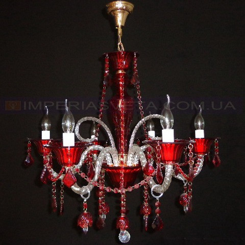 Люстра со свечами хрустальная IMPERIA шестиламповая MMD-402143 - фото 1 - id-p2835349