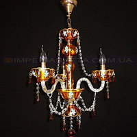 Люстра со свечами хрустальная IMPERIA трехламповая MMD-404353