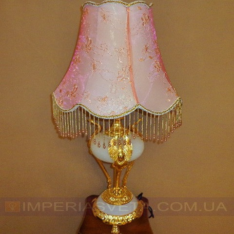 Декоративная настольная лампа IMPERIA одноламповый с абажуром и дополнительной подсветкой основания MMD-432040 - фото 1 - id-p2837772