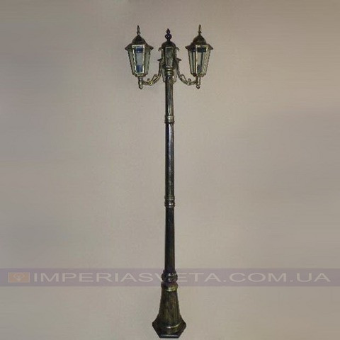 Столб фонарный светильник уличный садово-парковый IMPERIA трехламповый MMD-344522 - фото 1 - id-p2837980
