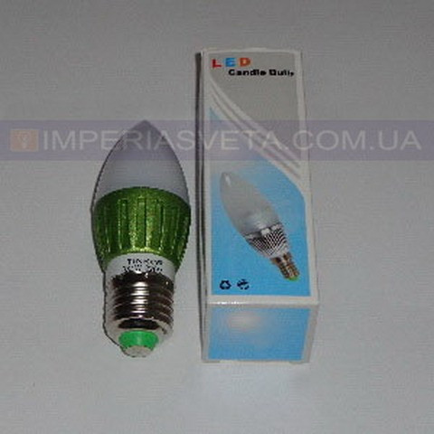 Светодиодная лампочка TINKO LED-220V 3LED*1W E-27 свеча MMD-465415 - фото 1 - id-p2838245