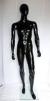 Манекен мужской демонстрационный лакированный чёрный,из серии "спайдэр".