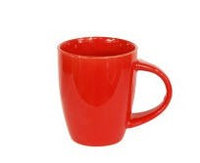 Чашка керамическая (330 мл) (красная, белая, салатовая, жёлтая)