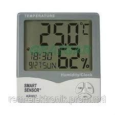 Гигрометр - термометр - часы будильник HTC-1 (психрометр) - фото 1 - id-p3315643