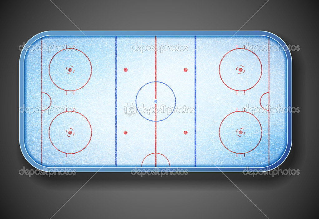 Хоккейная площадка из стеклопластика 30*60 м - фото 1 - id-p3415629