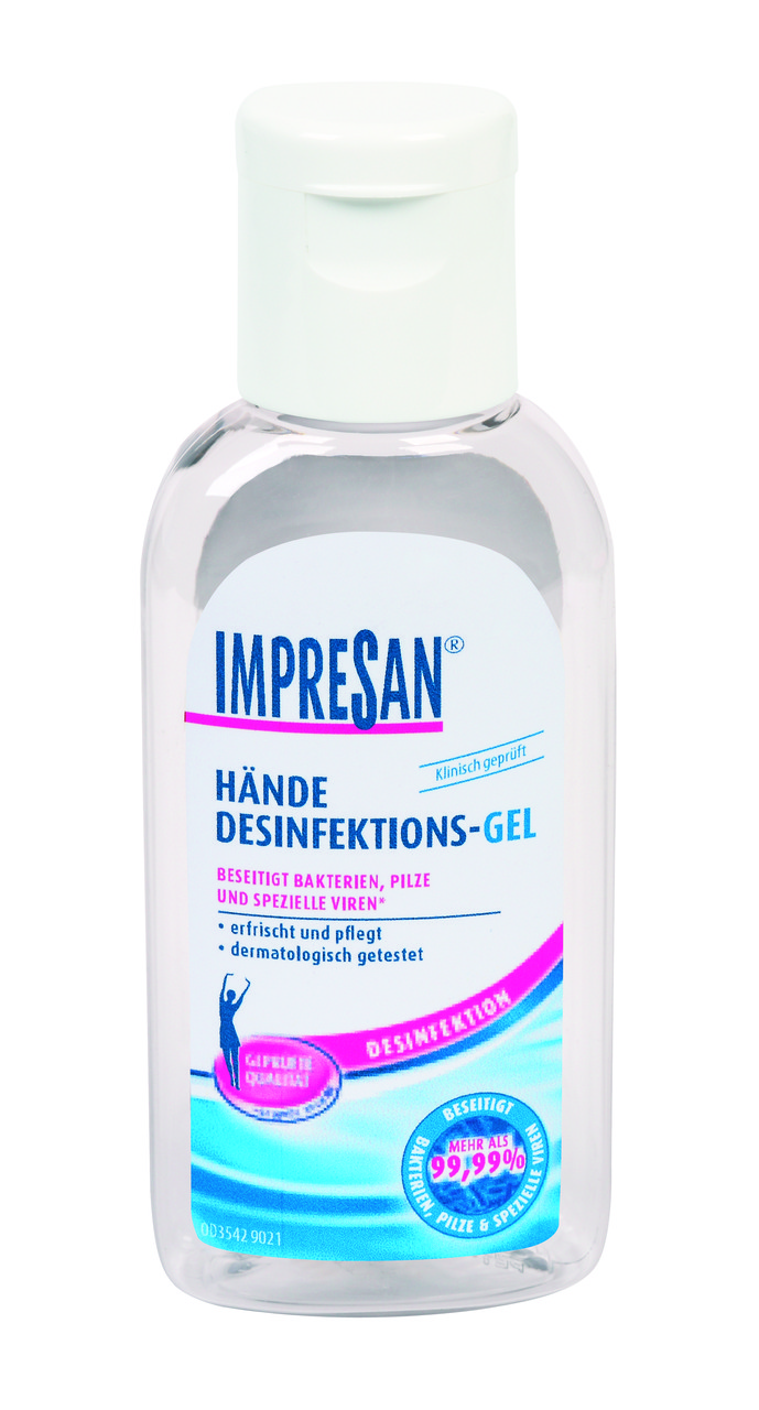 IMPRESAN -Hände Desinfektions-Gel , 50ml - Дезинфекционный гель для рук , 50 мл - фото 1 - id-p2748511