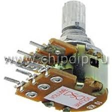 Резистор переменный стерео А50к - фото 1 - id-p3423080