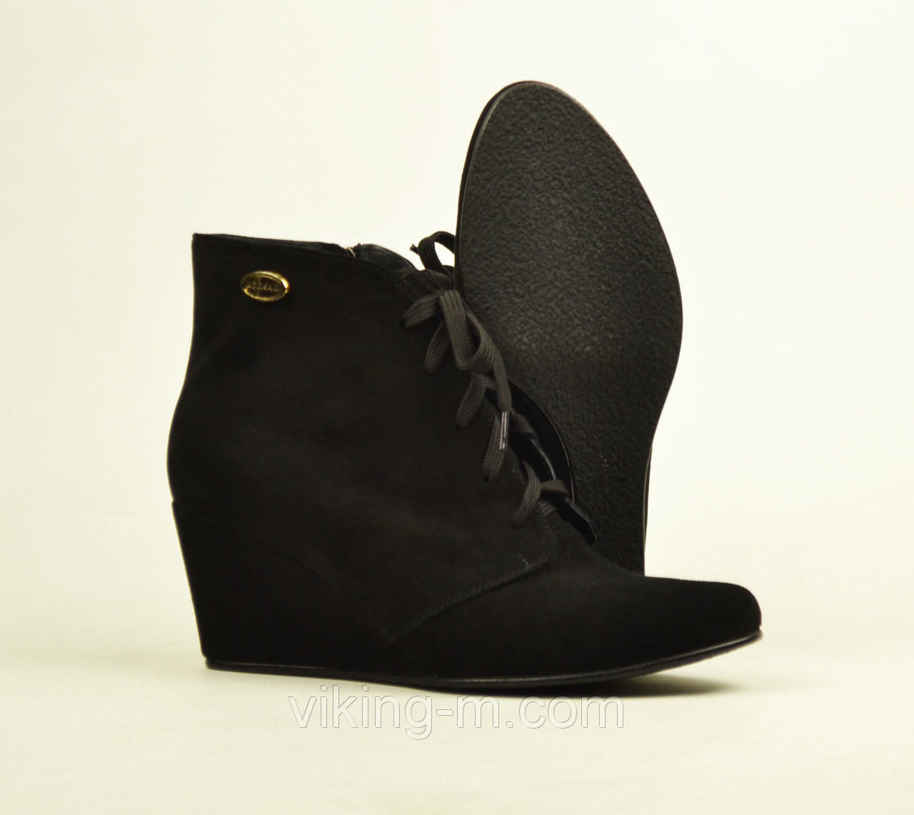 Ботинки замшевые женские под заказ Шарлота - фото 1 - id-p3437071