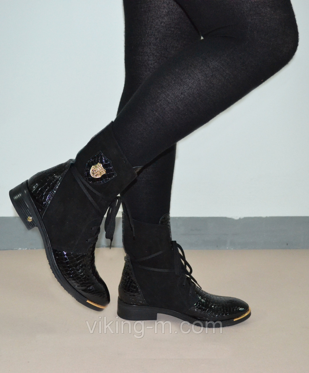 Ботинки женские кожаные демисезон-зима "Пума" - фото 1 - id-p3437093