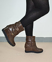 Ботинки замшевые и кожаные женские осень-зима Джина_2
