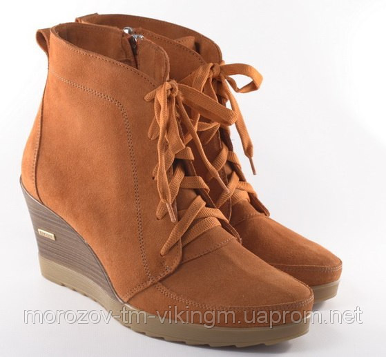Ботинки кожаные и замшевые женские осень-зима оптом Настюша - фото 1 - id-p3436961