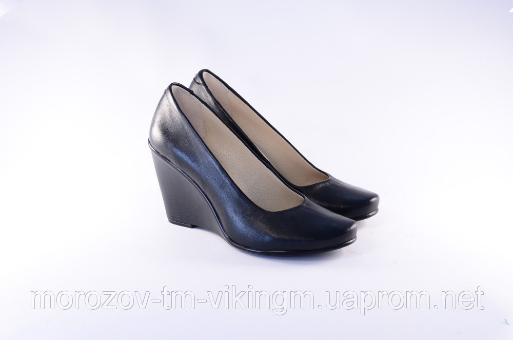 Женские туфли Лэди-танкетка (закрытый носок) - фото 1 - id-p3437007