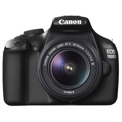 Зеркальный фотоаппарат CANON EOS 1100D 18-55 DC III KIT BLACK - фото 1 - id-p3532097