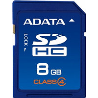 Карта памяти A-DATA SDHC 8 Gb class 4