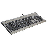 Клавиатура A4 TECH KLS-7MU X-slim PS/2 дод.USB grey/ black