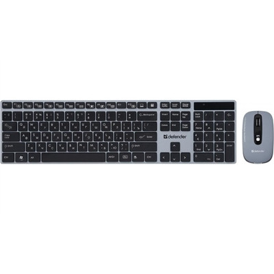 Клавиатура DEFENDER I-Scope 885 Беспроводной набор (серый) - фото 1 - id-p3532284