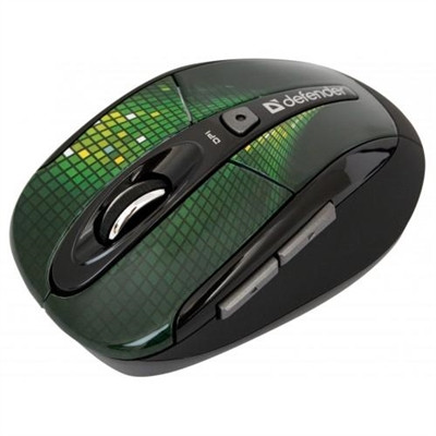 Компьютерная мышь DEFENDER To-GO MS-585 Nano Disco Green 2.4G 5кн+кл, 1600 dpi - фото 1 - id-p3532477