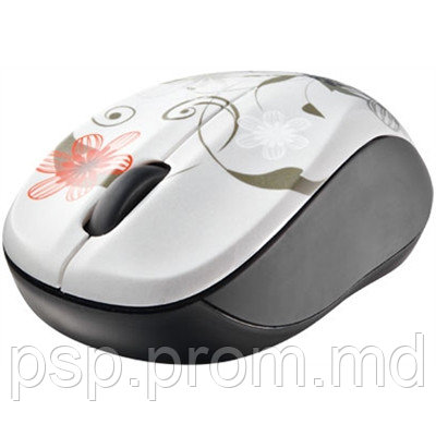 Компьютерная мышь TRUST Vivy Wireless Mini Mouse Grey Flowers - фото 1 - id-p3532518