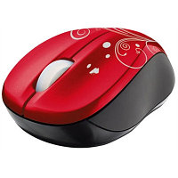 Компьютерная мышь TRUST Vivy Wireless Mini Mouse Red Swirls