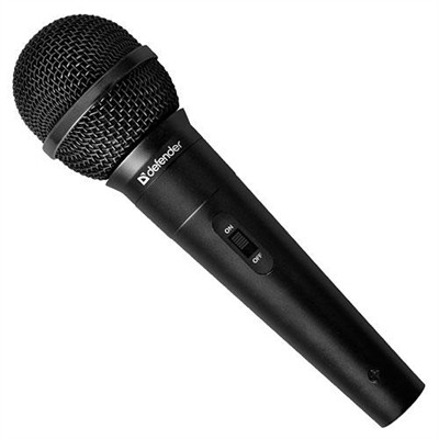 Микрофон DEFENDER MIC-130 кабель 5 м, черный - фото 1 - id-p3532876